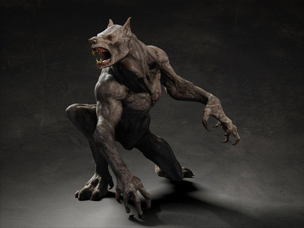 Werewolf creature by pstchoart Tsvetomir Georgiev CGHUB #werewolf #3d
