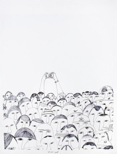 NINGEOKULUK TEEVEE (b. 1963, Cape Dorset) Sell Out Crowd, 2010