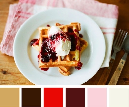 design work life » cataloging inspiration daily #ivory #red #tan #burgundy #pink #color #brown