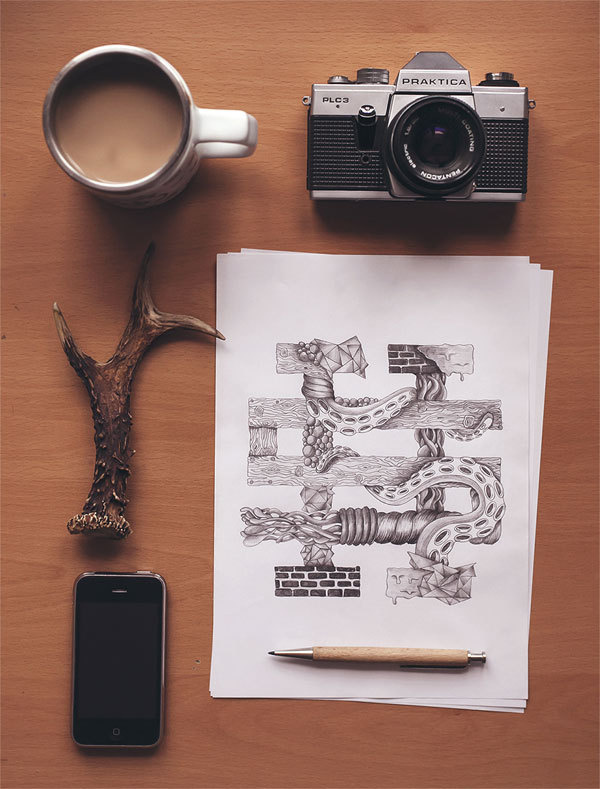 Hand Drawn Logo #type #illustration
