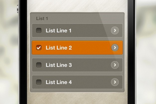 Simple list for ios Free Psd. See more inspiration related to Menu, Mobile, List, Psd, Simple, Ios and Horizontal on Freepik.