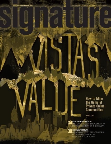 The cover for the Nov/Dec 2015 issue of Signature #magazine is a custom #illustration - Senior Designer, Emily Biondo