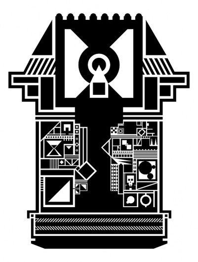 Vector Drawing II on the Behance Network #skull #time