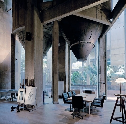A former Cement Factory is now the workspace and residence of Ricardo Bofill | Yatzer™ #concrete #office #industrial #architecture #cement