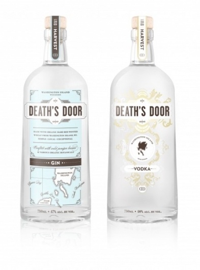 Simply Magnificent. | Death's Door Spirits #bottle #packaging #county #door #liquor #wisconsin #spirits #deaths