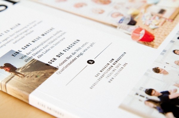 "loslegen" magazine on Behance #print #detail #magazine #typography