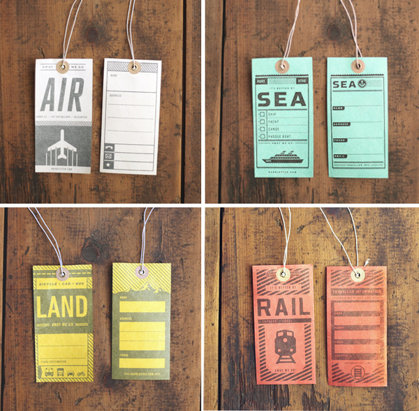 Two Arms Luggage Tags 2 #print