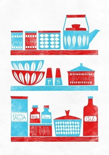 In the Kitchen Mid Century Modern inspired A3 by handz on Etsy #kitchen #home