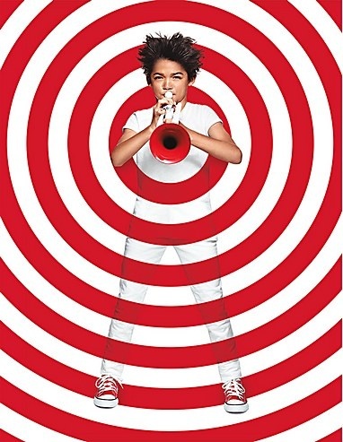 poster, Target, red, white, simple