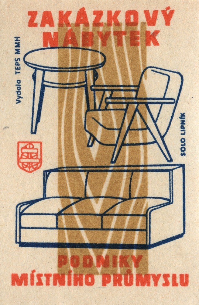 Czechoslovakian Matchbox Label