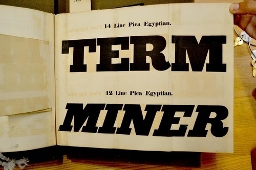 Daily Type Specimen | This is another foldout from the 1825 Thorowgood... #typography