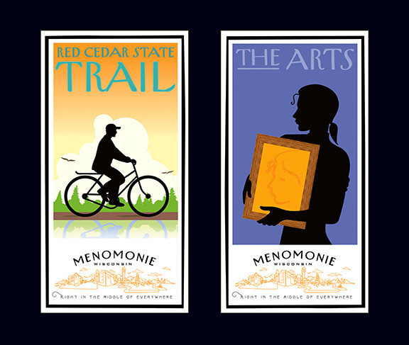 Menomonie poster right David Brier #design #illustration #poster #art #deco