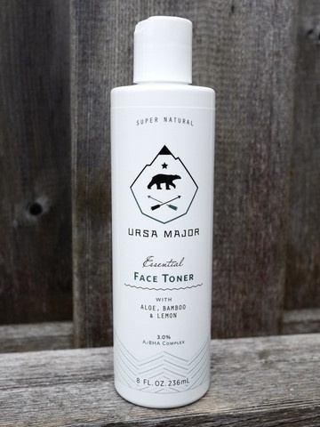 Men's Natural Facial Toner│Essential Face Toner 8 oz by Ursa Major #bears #white #packaging #major #black #logo #arrows #ursa #and #type #typography
