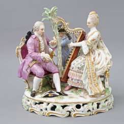 MEISSEN figure group 'The music', about 1900. #porcelain