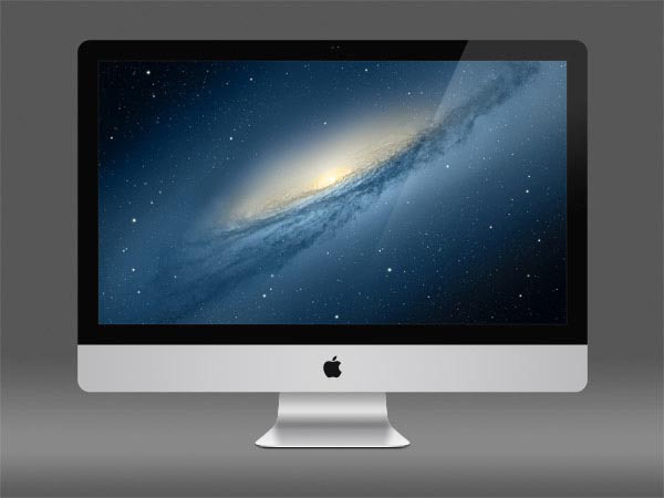 Free iMac 27-Inch Mockup PSD