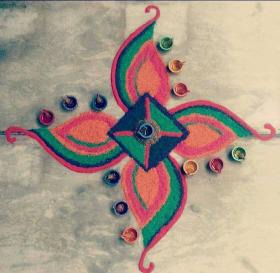 Simple Rangoli Images With Free Hand