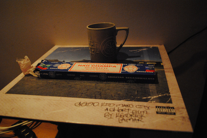 London coffee, nag champa & kendrick2 | Flickr - david walby #nag #walby #vinyl #photography #lamar #kendrick #champa #david #incense