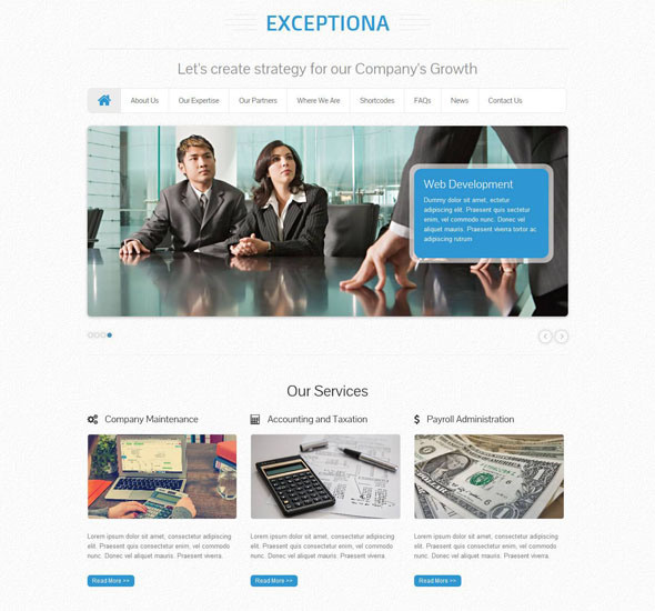 WordPress Themes for Accounting Company