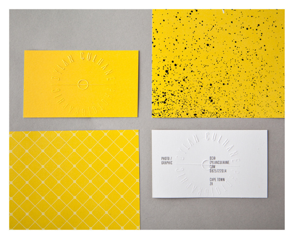 dylan_culhane_15 #pattern #stationary #business #card #yellow #silk