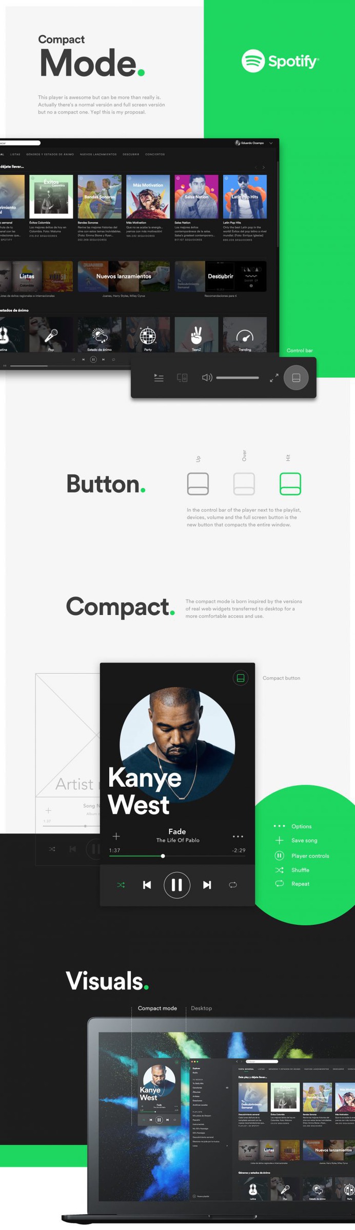 Spotify Compact Mode