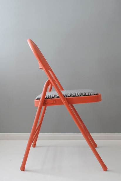 MAKEKIND: Creative DIY projects from graphic designer, Christine Wisnieski | Design For Mankind #pattern #chair #design #color #chevron #diy