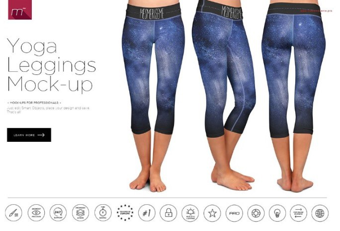 Yoga Leggings Mockup PSD