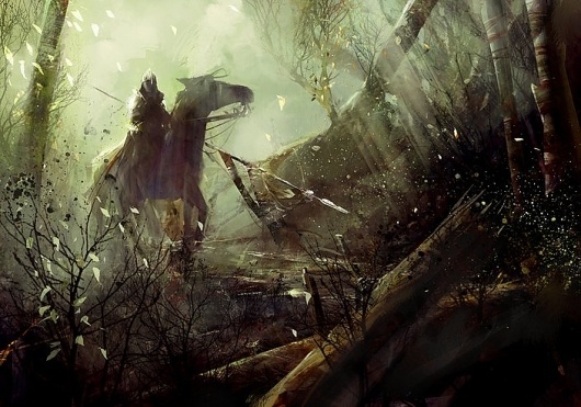 Forest Horseman by flaptraps - richard anderson - CGHUB #painter #forest #horseman #painting