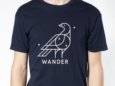 Dribbble - Wander T 2nd Edition by Keenan Cummings #icon #wander #bird