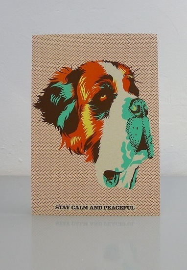 Stay calm and peaceful #illustration #postcards #collibri #marge fellerer #friends together forever