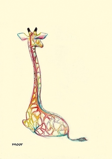Giraffe's back 5x7Print by Moor on Etsy #moor
