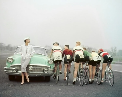 tumblr_l30zo4tT8n1qau50i.jpg (500×400) #bicycle #rides #vintage #numbers #car #race