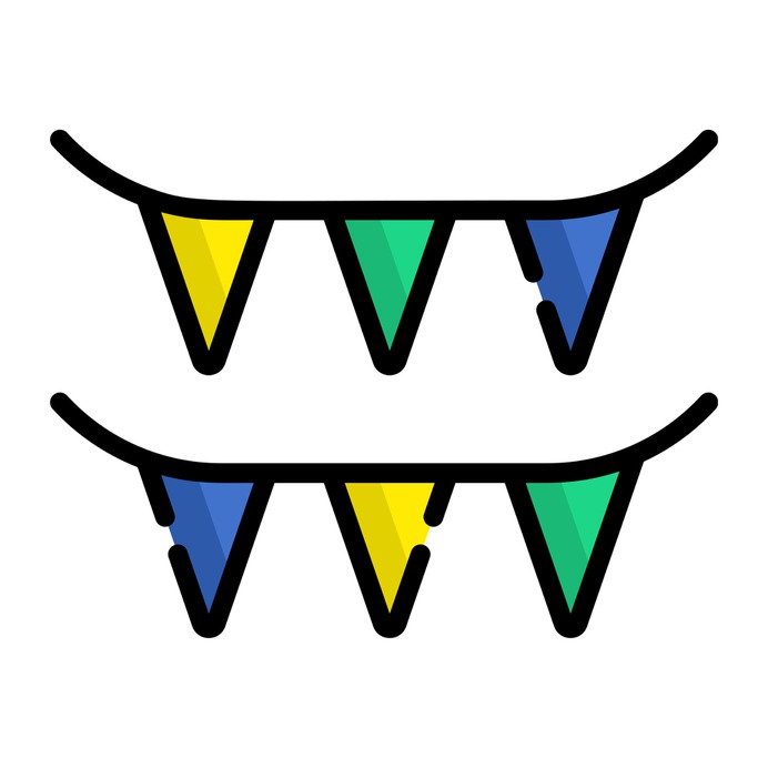 See more icon inspiration related to garlands, miscellaneous, ornaments, garland, entertainment, flags, decoration and party on Flaticon.