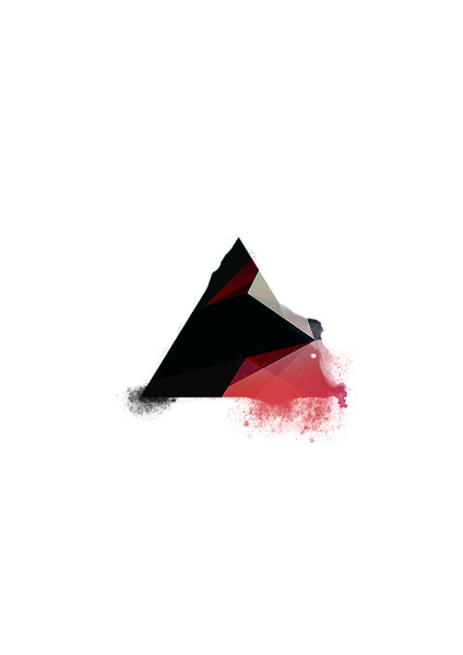 Triangle Art Print #paint #triangle