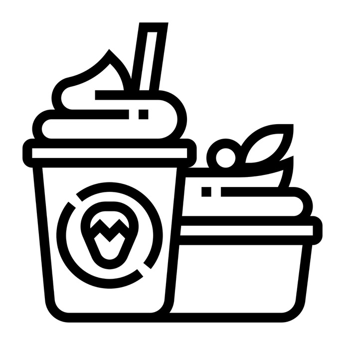 See more icon inspiration related to yogurt, dessert, yoghurt, sweet, food, diet, food and restaurant, kid and baby, frozen yogurt, summertime, ice cream, summer and healthy on Flaticon.