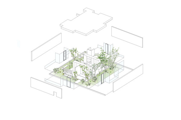 Green Edge House / mA-style architects #architecture #drawing