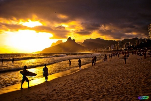 Rio #beach #surf #rio #photo #de #photography #brazil #sunset #janeiro