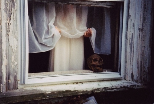All sizes | Untitled | Flickr - Photo Sharing! #creepy #photography #film #window #skull