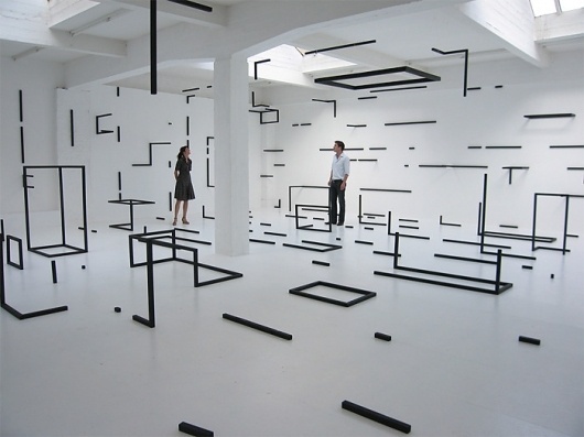 What I Don't Know About Space - but does it float #installation #esther stocker
