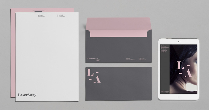 New Logo and Identity for LaserAway by DIA #identity #branding #typography