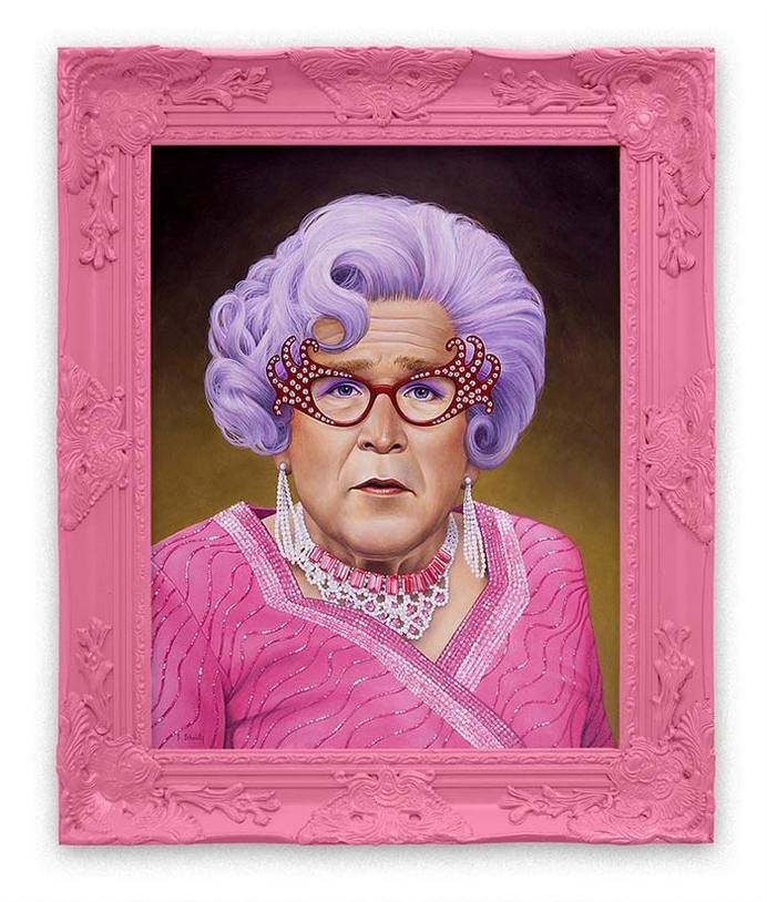 Scott Scheidly Bush #pink #illustration #bush