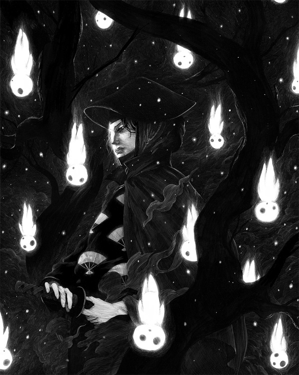 Nicolas Delort. Detailed black and white... Supersonic Electronic Art #ink