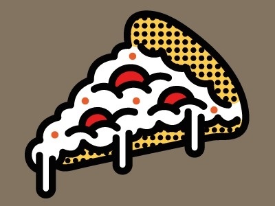 Dribbble - Goin' pop art with this one by Alberto Antoniazzi #illustration #vector #pizza