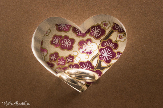 Hollow Book Safe with Heart - Happily Ever After