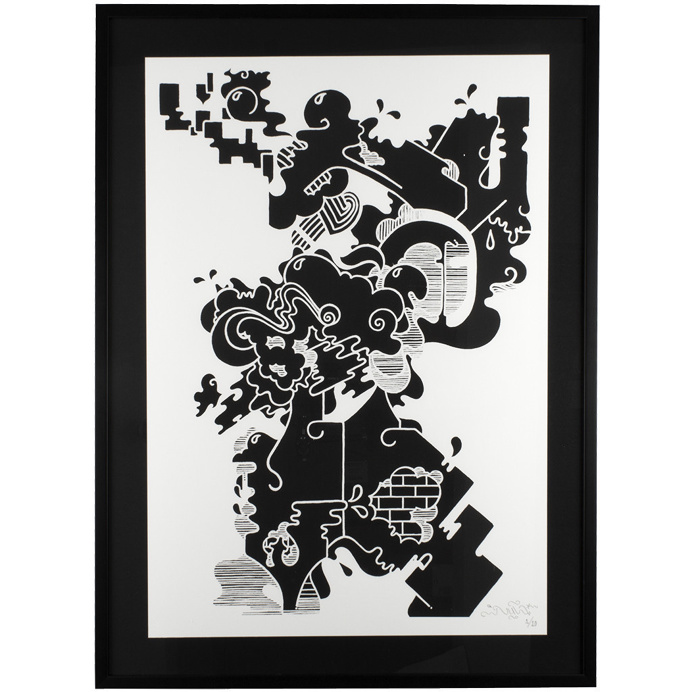 Nug - One colour hand pulled silk screen print