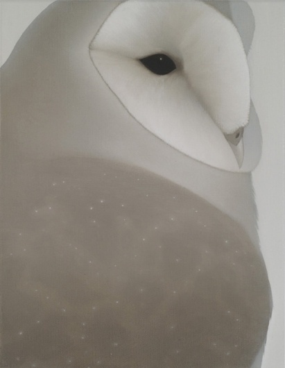 They move finished and complete, gifted with the extension of the... - but does it float #owl #painting