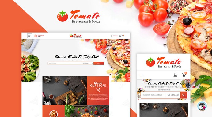 #Tomato #Food & #Restaurant - #Prestashop #Responsive #Theme | #TemplateTrip #eCommerce #Website #Design #Template