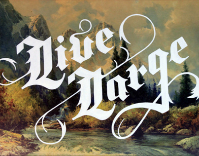 I Don't Believe in You Either, A Bigfoot Art Show #gothic #frames #nature #love #type #trees