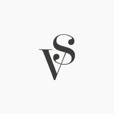 Design by http://ottocliman.it #vs, #Monogram #logo, #design, #graphic, #letter, #typography, #experiment, #simple, #minimal, #design, #bran