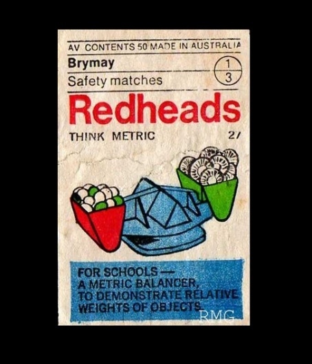 Item 193: Redheads Think Metric set / unknown designer / 1970s « Recollection #australian #design #redheads