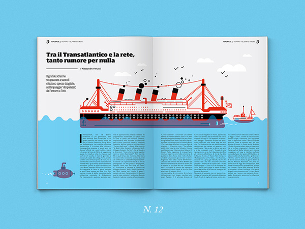 8½ Magazine on Behance #mockup #layout